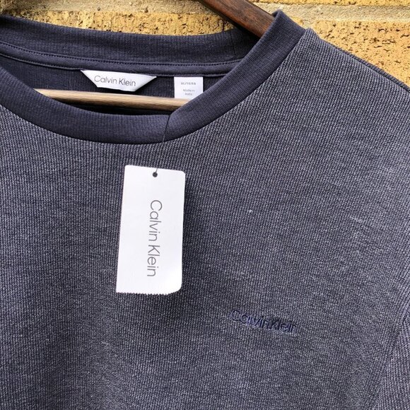 Brand New With Tags Calvin Klein Sweater Crewneck XL Gray - Picture 2 of 6